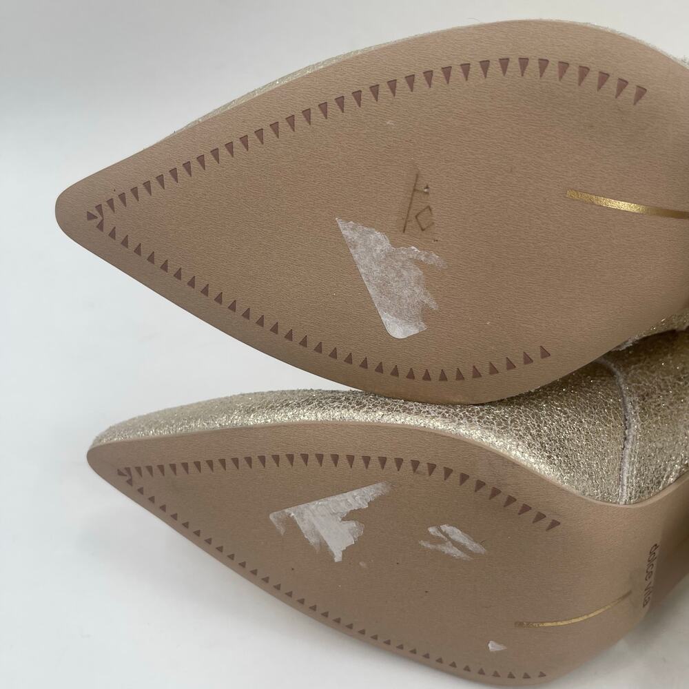 DOLCE VITA Nestly Boots Size 6.5 Gold Metallic Western Cowgirl Cowboy Suede NEW - Picture 15 of 16